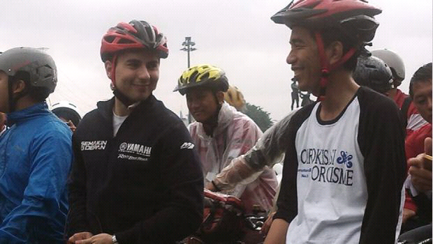 pak jokowi dan lorenzo goes speda bareng