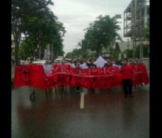 Aksi Damai #SaveSepinggan Balikpapan (16 Jan 2014)