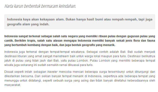 Surga-surga Tersembunyi di Indonesia