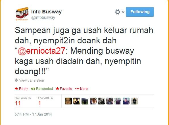 Mending BUSWAY gak usah diadain, nyempit2in doang !!