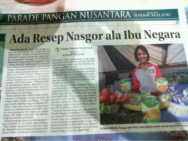 &#91;Berita Ibu Negara&#93; Ada Resep Nasgor ala Ibu Negara