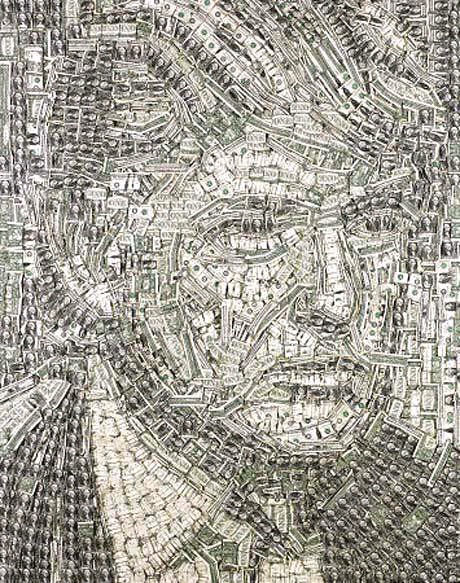 karya seni dari uang yang menakjubkan