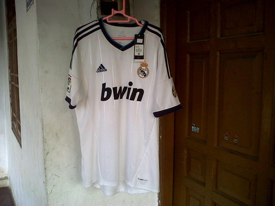 JERSEY AC MILAN HOME, CHELSEA AWAY, REAL MADRRID HOME 2012/2013 ORIGINAL. (BOGOR)