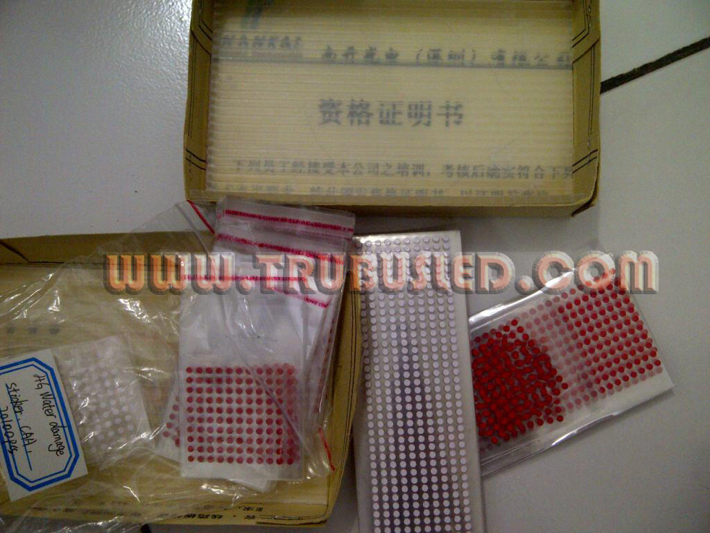 Cara Kerja Water Damage (Stiker Air) Pada Barang Elektronik