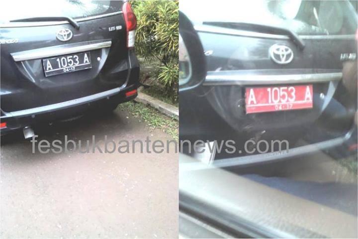 Mobil dinas ajaib: plat nomornya bisa berubah warna