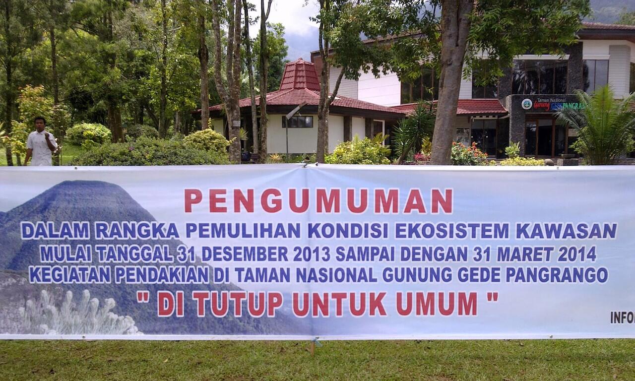 &#91;INFO&#93; GUNUNG YANG DITUTUP TAHUN 2014