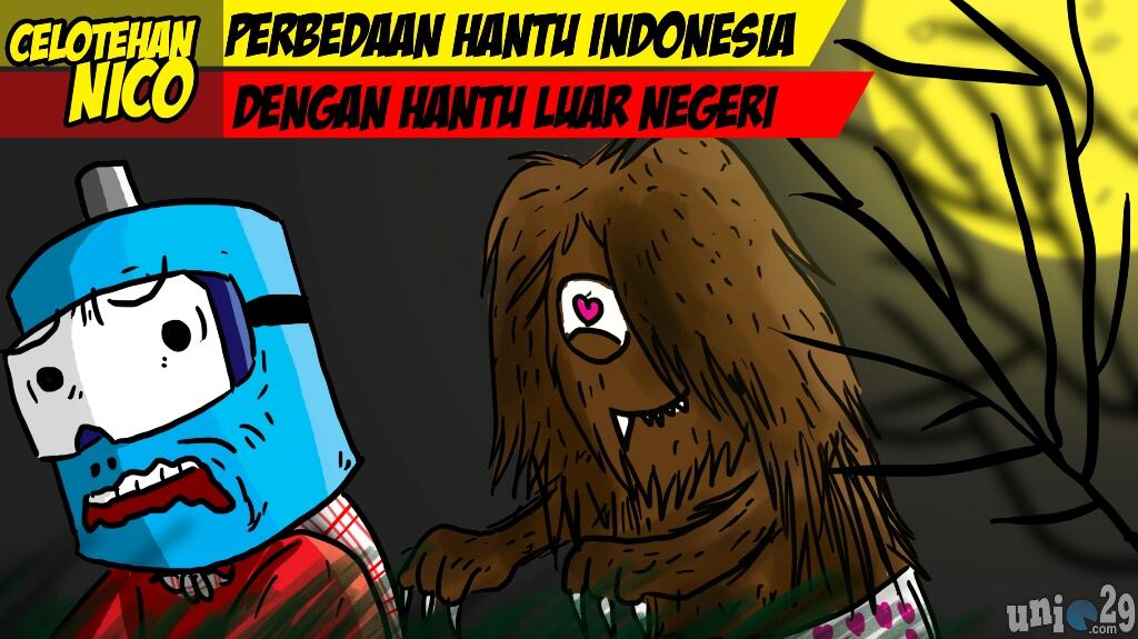 LUCU! Perbedaan Antara Setan Indonesia dengan Luar Negeri (+Ilustrasi)