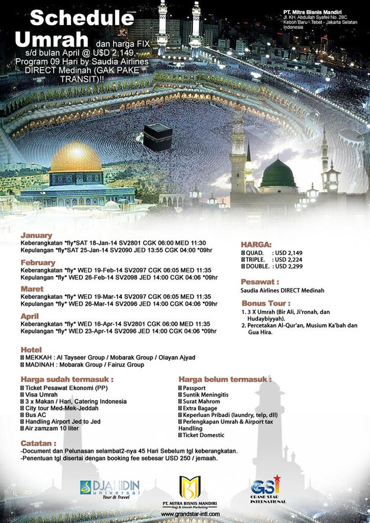 Peluang Buka Usaha Keagenan dan Kantor Cabang Umrah dan Haji Seluruh Indonesia