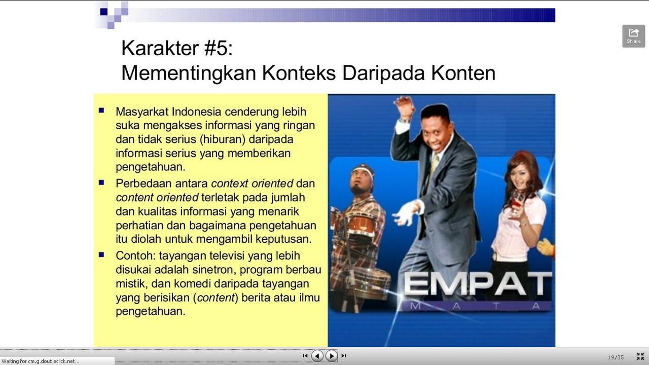 10 KARAKTER UNIK orang INDONESIA