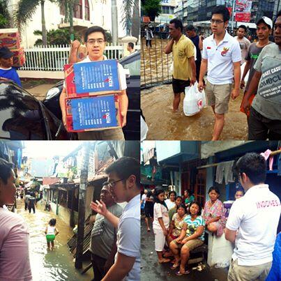 Caleg DPD Termuda Ini Sambangi Lokasi Banjir Kampung Melayu