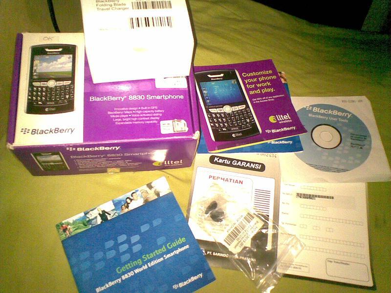 jual blackberry huron 8830 masi segel dan fullset 400rb aja jual cepet