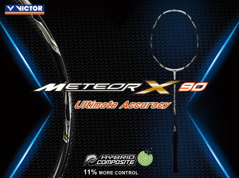 RaKeT BuLuTaNgKis VICTOR MeTeOr X90 BaDminToN hYbRid COMPOSITE OcTaGoNaL 100% GENUINE
