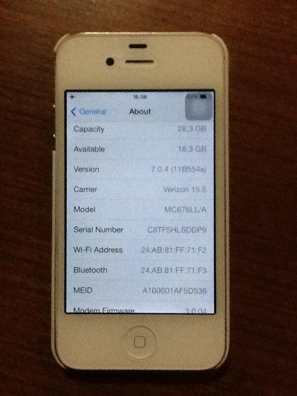 Jual iPhone 4 CDMA putih 32GB