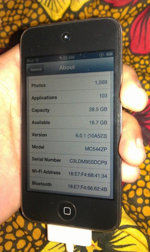 Ipod Touch gen 4 32gb Istimewa 98% Semarang
