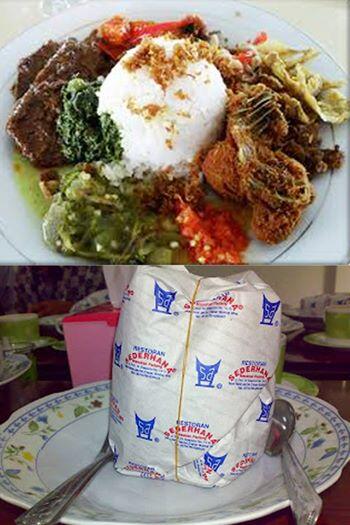 Alasan Kenapa Nasi Padang Isinya Lebih Banyak Kalau Dibungkus?