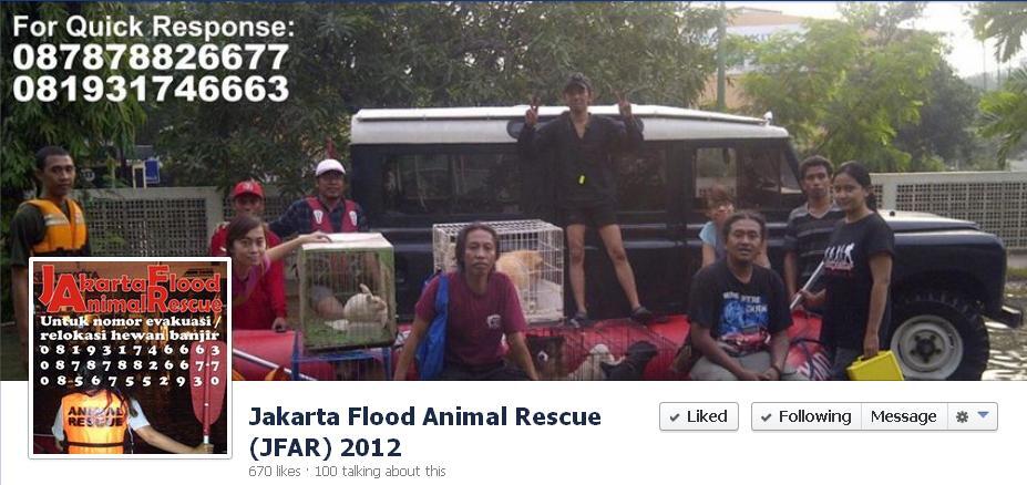 &#91;MENGHARUKAN&#93; Menyelamatkan Hewan Dari Bencana Banjir Jakarta