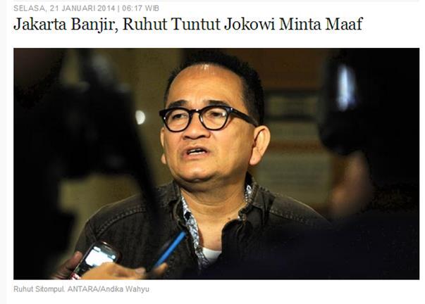 Hanya Orang Gila Menuntut Jokowi Hilangkan Banjir