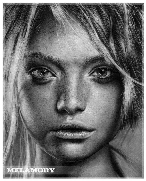 Pencil Drawing by Artist Olga Melamory Larionova