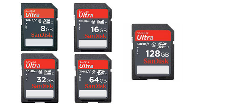 MICROSD SDHC COMPACT FLASH SAMSUNG, SANDISK, TOSHIBA, KINGSTON CLASS 10