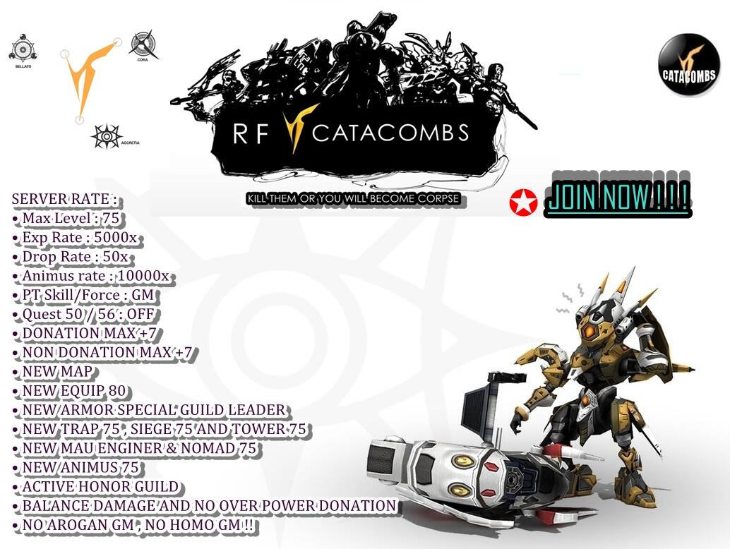 Join RF CATACOMBS 2.2.3.2 &#91; PVP SERVER &#93; NEW UPDATE