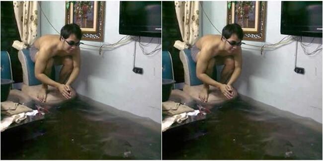 Aksi Aneh Sepanjang Masa Saat Banjir Datang