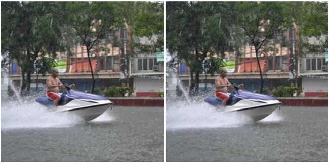 Aksi Aneh Sepanjang Masa Saat Banjir Datang