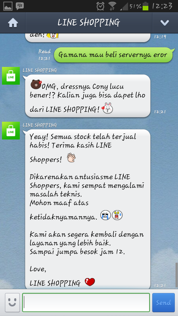 LINE (official SHOPING LINE) PENIPU