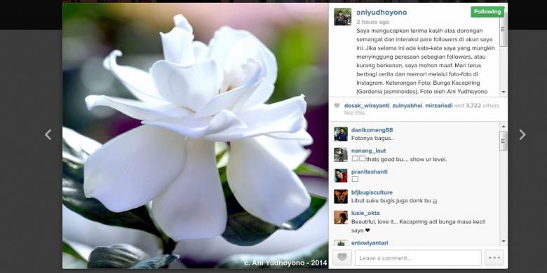 &#91;HOT HOT HOT&#93; Lewat Instagram, Ani Yudhoyono Minta Maaf
