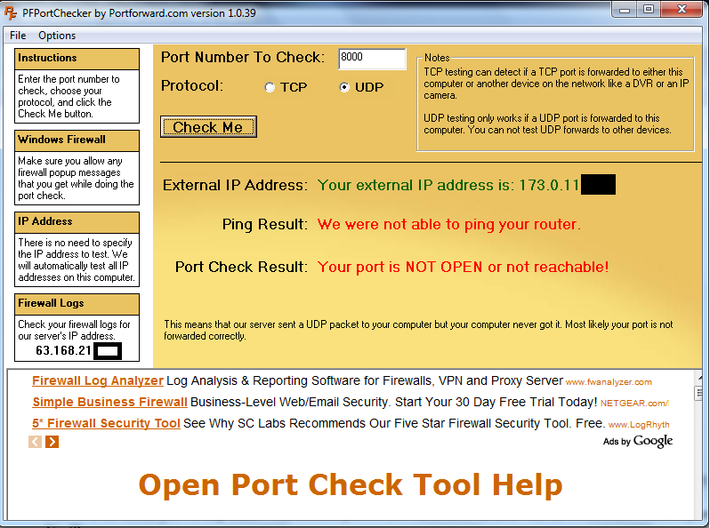 &#91;HELP&#93; Port Forwarding