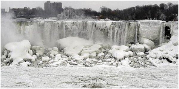 Dunia Gempar, Air Terjun Niagara Membeku!