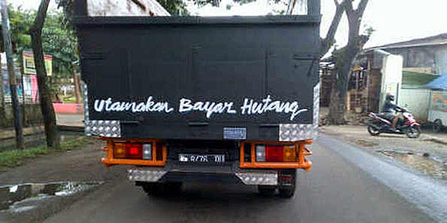 Kata Mutiara Truk!!! mau ngakak gratis masuk gan!!