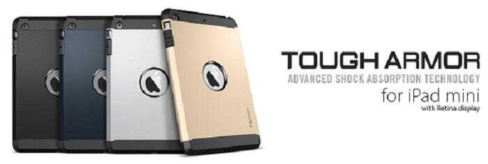 Spigen tough armor TEMPERED GLASS NUGLAS, TYREX, iPad mini 1/2/retina display/AIR SGP