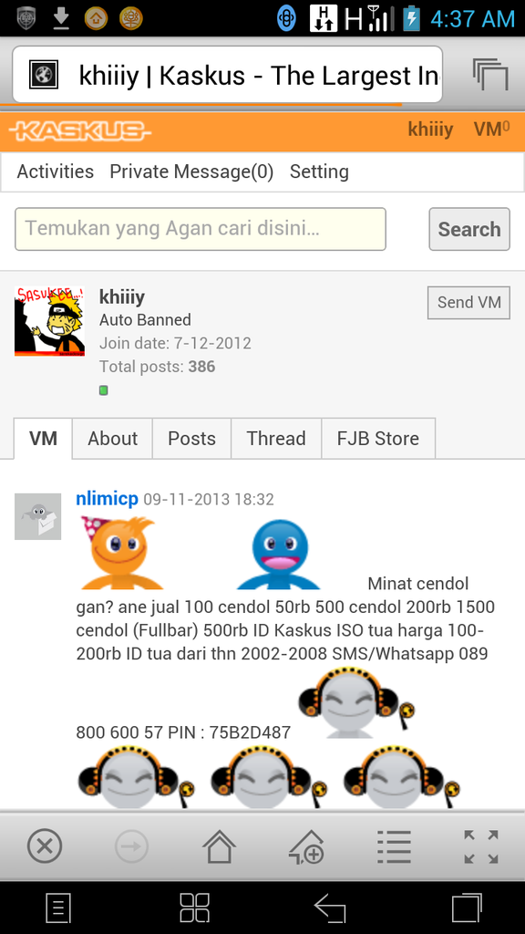 Help Gan... Cara Mengetahui Reason Banned