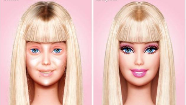 Begini Nih Gan Penampakan Barbie Tanpa Makeup