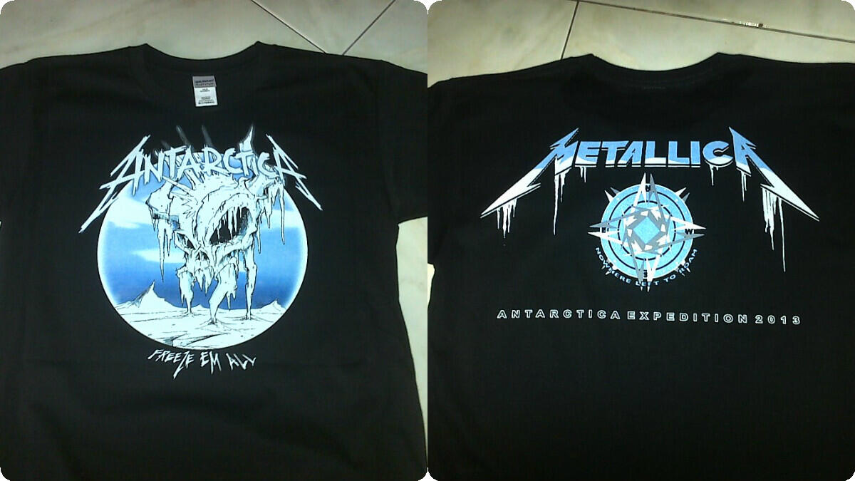 Terjual tshirt kaos tees gildan ultra cotton metallica freeze em all 2013 KASKUS
