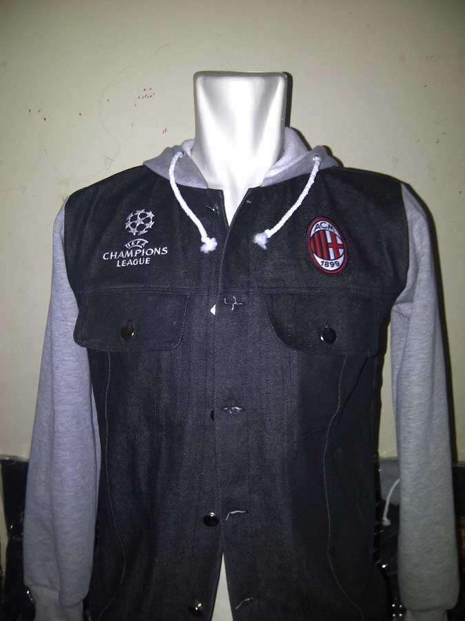 JEANS HOODIE SERIE-A CLUB: AC MILAN, AS ROMA, INTER, JUVE, LAZIO