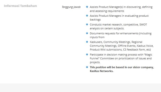Perusahaan Ini menjadikan KASKUSER sebagai salah satu syarat mendaftar kerja