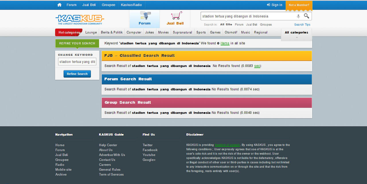 Tahukan Agan Stadion Tertua di Indonesia Dimana??