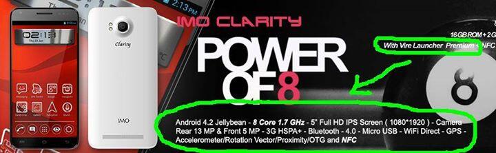 Imo Clarity Android Octacore dengan RAM 2gb