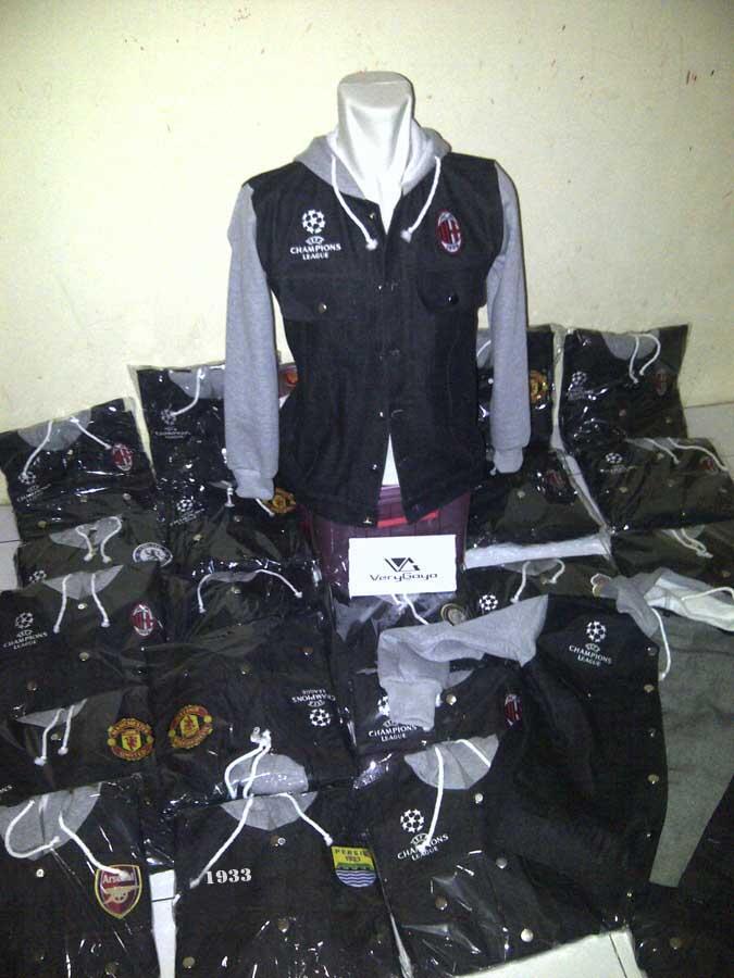 JEANS HOODIE SERIE-A CLUB: AC MILAN, AS ROMA, INTER, JUVE, LAZIO