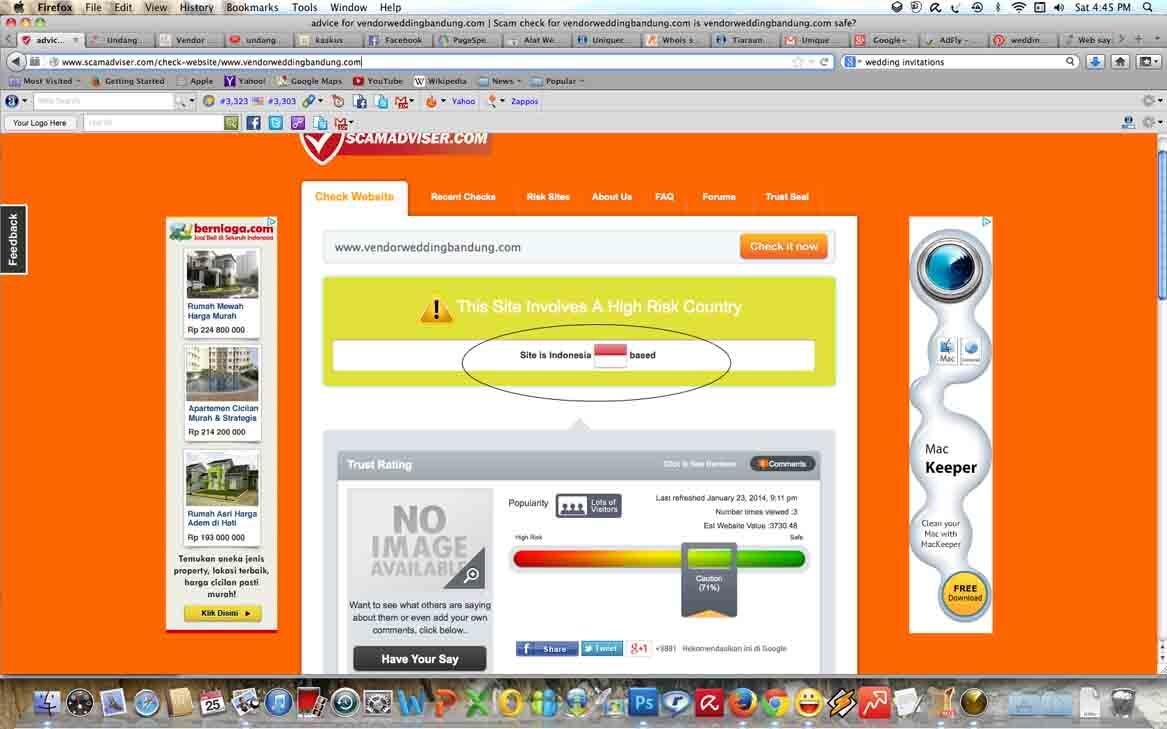 kaskus menurut scamadviser.com