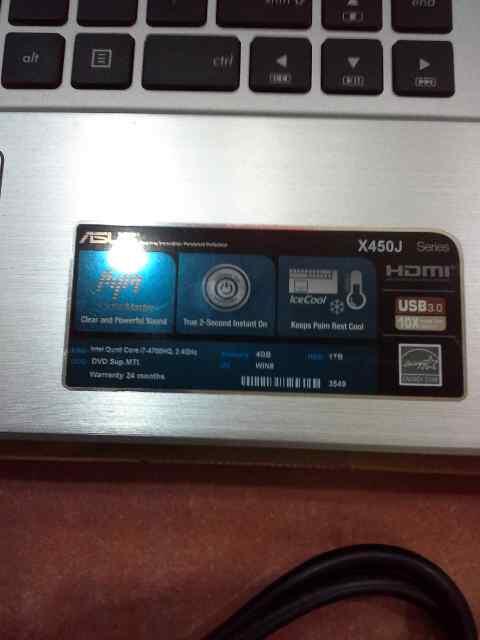 Asus X450J(Core i7 4700hq,8GB RAM,NVIDIA GT 745M,HDD 1TB,Genuine Windows 8),Murmer