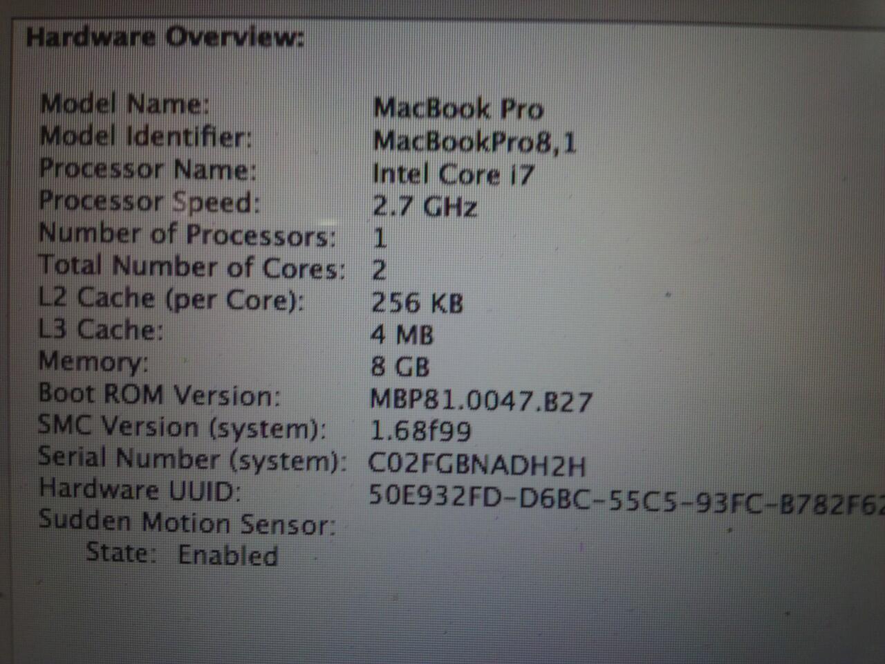 jual macbook pro 13" lengkap murah core i7 2,7ghz
