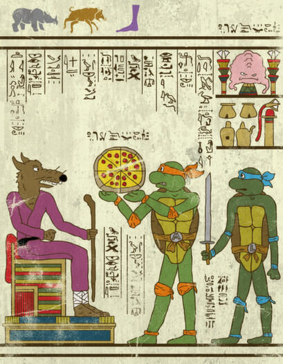 Hero-glyphics - Gabungan Tulisan Mesir Kuno dan Superhero. Lucu Gan. (+pic)