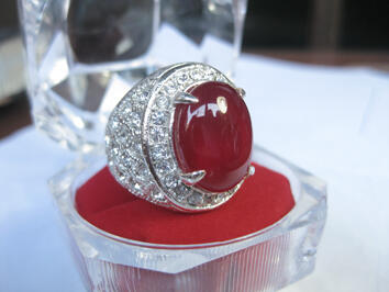 Lelang Murah Batu Cincin Siap Pakai.. Akik Darah, Rhodolite Garnet, Green Peridot 