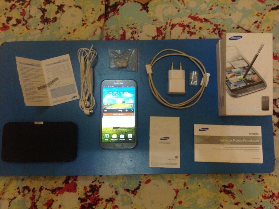 WTS SAMSUNG GALAXY NOTE 2 N7100 GREY HARGA MIRING