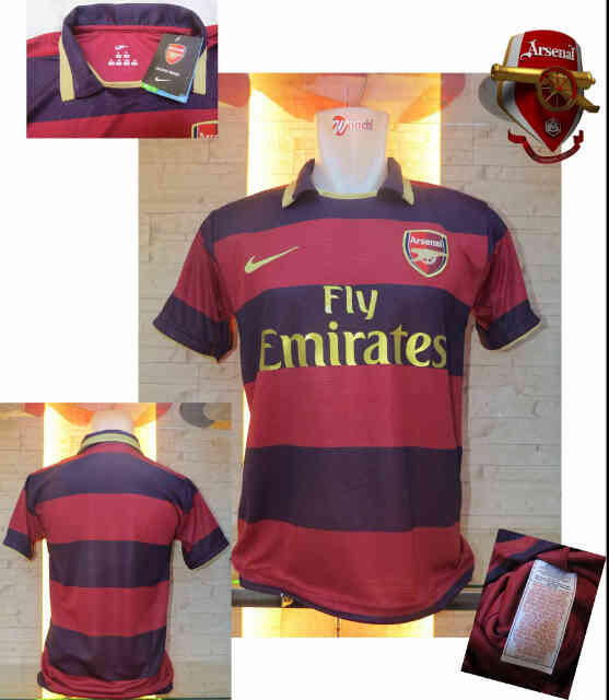 JERSEY ARSENAL 2007 AWAY RETRO NIH THE GOONERS
