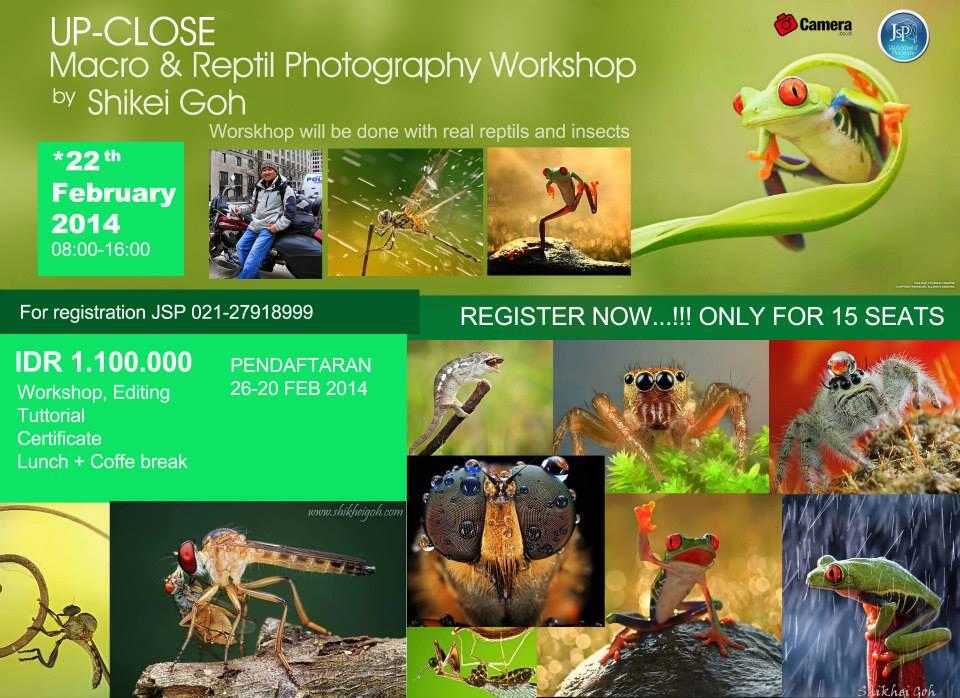Workshop Macro photo dan reptil (Jakarta School of Photography)