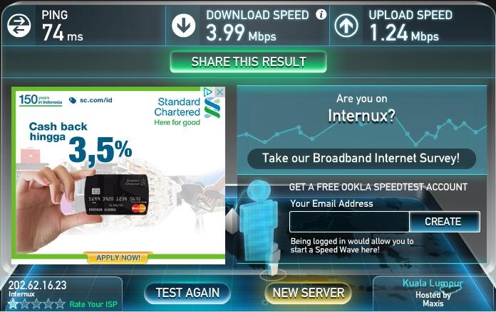 Mau Lihat Hasil Uji Speedtest Bolt 4G?