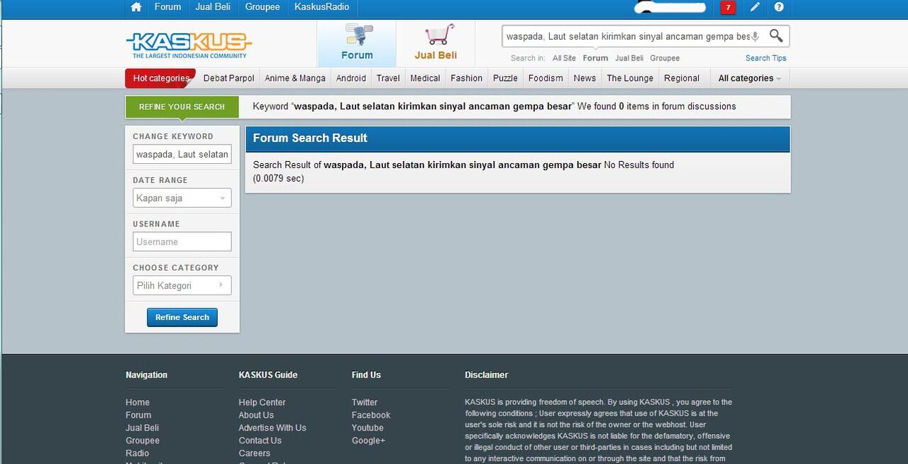 Waspada, Sinyal Gempa Lautan Selatan (bukan bermaksud mengancam, But WASPADA aja gan)